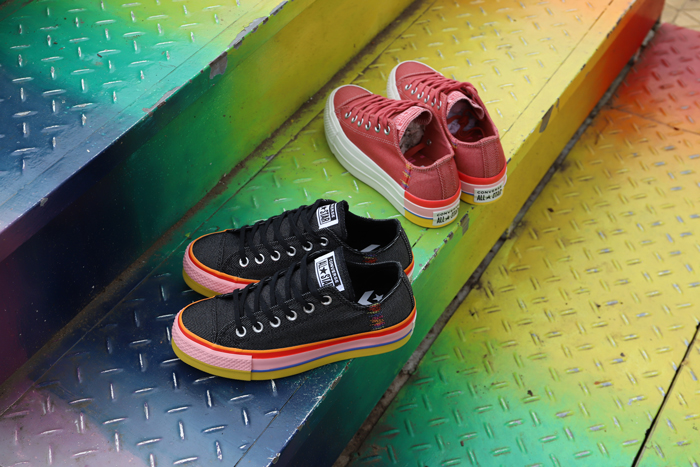 Chuck taylor all star lift outlet rainbow